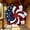 A, variant on 250th Anniversary Patriotic Wreath,2d Plane Independence Day Wreath,Red White and Blue Wreath All-Weather Farmhouse Outdoor Holiday Decoration,Memorial Wreaths 2D Wreaths for Front Door（3.93Inch）