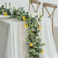 thumbnail image 4 of TanSiDing 1pcs Artificial Lemon Garland Spring Summer Faux Fruit Vine Garlands with Greenery for Door Wall Mantle Wedding Party Table Decorations 180cm, 4 of 6