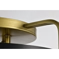 thumbnail image 6 of Nuvo Lighting Altos 4 Light Semi Flush - Matte Black and Natural Brass Finish, 6 of 14
