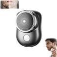 thumbnail image 1 of CNKOO Beard Trimmer for Men  Electric Razor for Men  Portable & Rechargeable Powerful Shaver  Easy One-Button Use  Suitable for Home  Travel  Silver, 1 of 7