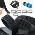 thumbnail image 2 of 1/2/3/5m Nylon Hook Loop Fastening Cable Tape Adjustable Hook And Loop Straps Black With Buckles For Cord Organizer Or Storage 1m with 5 buckles Width 2cm, 2 of 6