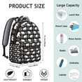 thumbnail image 5 of Vintage ethnic floral elephant school backpack for Student, bohemian mandala pattern, breathable and adjustable straps, durable oxford fabric, great for students, 5 of 5