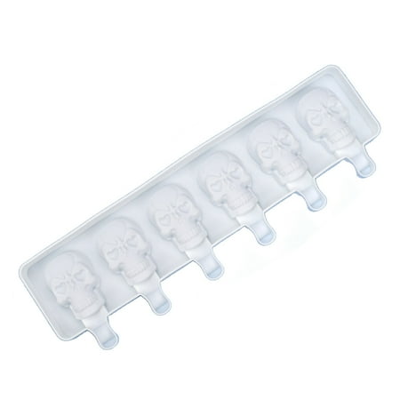 

6 Cell Frozen Ice Cube Molds Popsicle Maker DIY Homemade Freezer Lolly Mould
