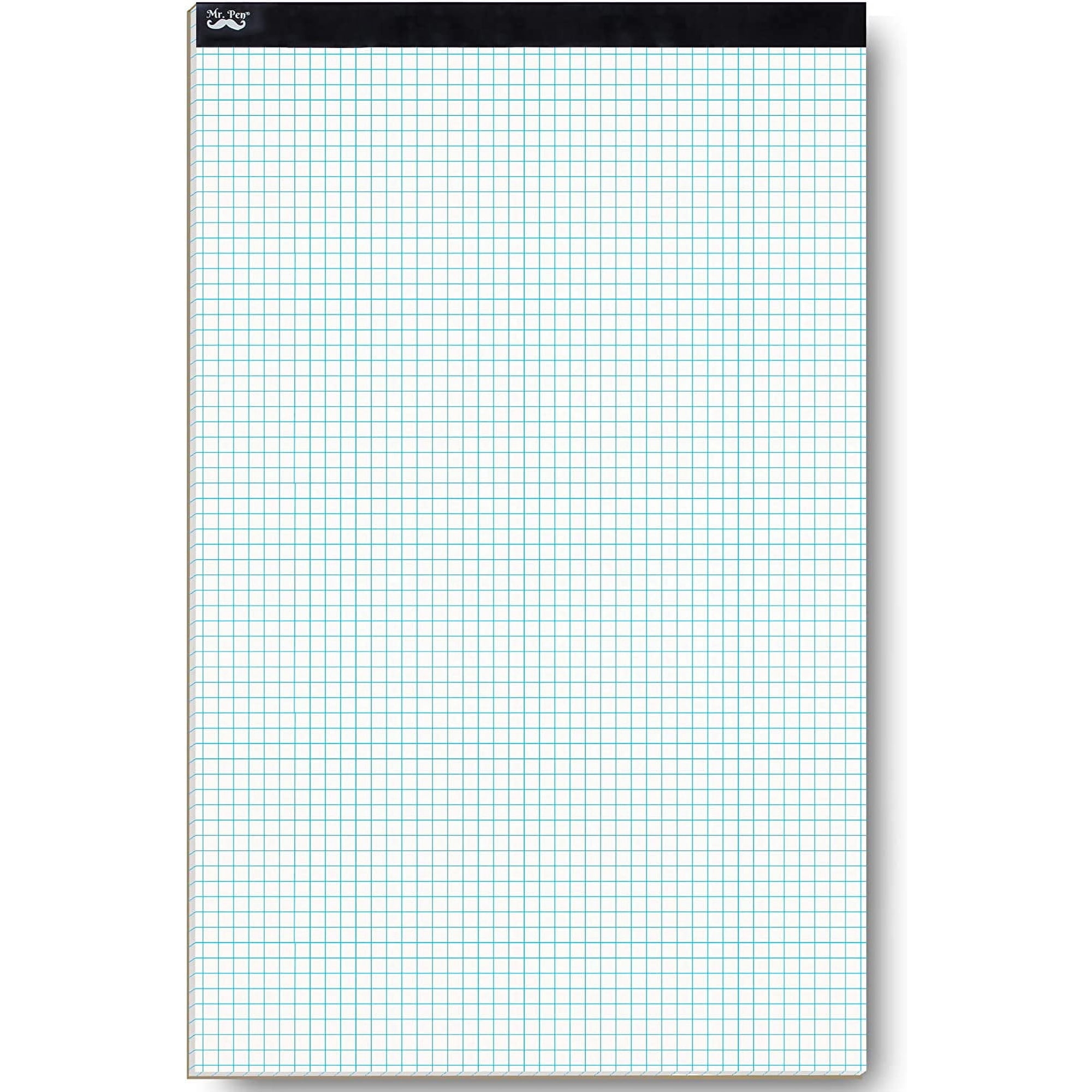 Mr. Pen Quadrille 4 sq in Graph Paper, White, 22 Sheets