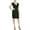 Green, variant on SLNY Womens Black Sequined Zippered Lined Cap Sleeve V Neck Above The Knee Party Sheath Dress 10