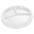 thumbnail image 1 of Shisuyan 3 Pcs Plateaux de Service en Plastique pour Collations Assiettes Incassables Assiettes de Service Compartimentées pour Croustilles, 1 of 1