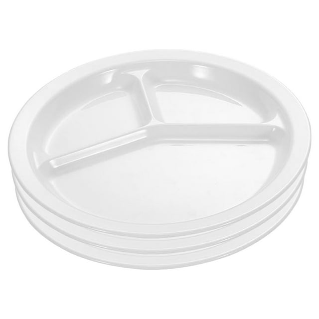 Shisuyan 3 Pcs Plateaux de Service en Plastique pour Collations Assiettes Incassables Assiettes de Service Compartimentées pour Croustilles
