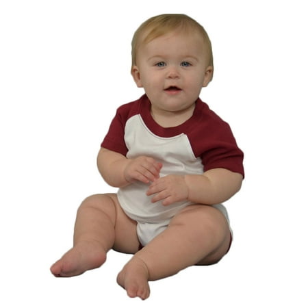 

MONAG Short Sleeve Baseball Raglan Bodysuit