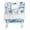 Blue #3, variant on Kids Desk Chair Set, Children Table and Chair Set Multi Functional Widened Desktop with Tilt Book Stand Drawer Cartoon Pattern Height Adjustable School Study Desk Set for Boys Girls (Blue #9)