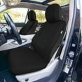 thumbnail image 3 of FH Group Universal PU Leather Seat Covers For Car Truck SUV Van - Solid Bnech Full Set Black, 3 of 7