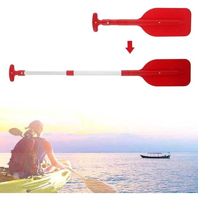 Telescopic Paddle Kayak Paddles Removable Adjustable Length Canoe Paddle with Anti-Slip