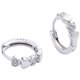 thumbnail image 1 of Double Love Heart Cubic Zirconia Sleeper Pendientes de aro pequeños para mujeres Adolescentes Niñas Cartílago Tiny Cute CZ Huggie Hoops Hipoalergénico para orejas sensibles WD.WDQZL Hogar, 1 of 6