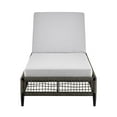 thumbnail image 2 of Armen Living Alegria Outdoor Aluminum Adjustable Chaise Lounge Chair in Gray, 2 of 11