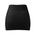 thumbnail image 5 of Sngxgn Skirts for Women Elastic High Waisted Skirt Womens Summer Skirts Trendy(Black,L), 5 of 5