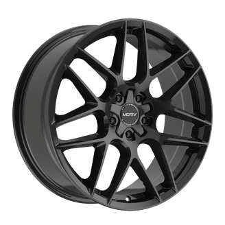 Akuza Axis 22 Black Wheel / Rim 5x115 & 5x120 with a 35mm Offset