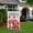 Pink, variant on colorlife Valentines Day Rose Flowers Garden Flag 12 x 18 Inch Double Sided, Floral Love Hearts Welcome Yard Outdoor Flag