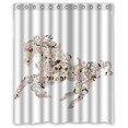 thumbnail image 1 of Cortina de ducha ABPHQTO Caballo Graffiti Impermeable 150x180 cm, 1 of 2