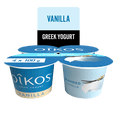 thumbnail image 1 of Oikos Greek Yogurt, Vanilla, Blended, 35% Less Sugar, 4x100g, 1 of 6