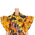 thumbnail image 3 of BintaRealWax Women's African Dresses Dashiki Women's Skirt Sets Zipper Tops back split Long Party Dresses, 3 of 5