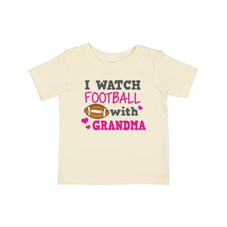 

Inktastic I Watch Football with My Grandma Gift Baby Girl T-Shirt