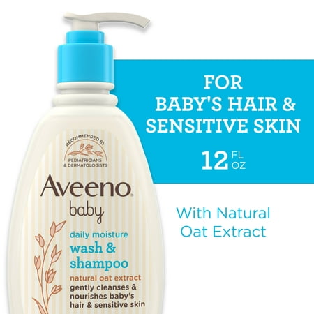UPC 381370042303 product image for Aveeno Baby Daily Moisture Body Wash & Shampoo  Oat Extract  12 fl. oz | upcitemdb.com