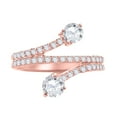 thumbnail image 2 of Aonejewelry 0.65 Ct. Twt Diamond Engagement Fashion Ring Crafted In 14k Solid Rose Gold, 2 of 4