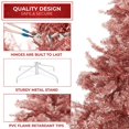 thumbnail image 4 of Árbol de Navidad Casafield de Oropel Rosa de 2.3 m con Soporte, 4 of 7