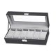 thumbnail image 5 of Caja de almacenamiento para relojes, caja para relojes con capacidad para 6 relojes, organizador de relojes para hombres y mujeres, relojes, collares,, 5 of 10