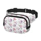 thumbnail image 2 of Fotbe Rose Flower B Cangurera Cuadrada con Estampado de Doble Capa, Bolsa de Cintura Ajustable Mini para Hombres y Mujeres, 2 of 9