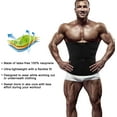 thumbnail image 3 of COMFREE Men Sauna Training Sweat Ab Belt Body Shaper Waist Trainer Corset Workout GYM for Weight Loss Tummy Fat Loss, 3 of 7