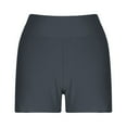 thumbnail image 3 of biudgviw Swim Shorts for Women High Waisted Beach Summing Shorts with Pockets Stretch Athletic Boardshorts Bathing Bottoms, 3 of 4