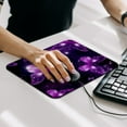 thumbnail image 7 of Square Mouse Pad Purple Glitter Butterfly, Personalized Premium-Textured Custom Mouse Mat, Washable Mousepad Non-Slip Rubber Base Computer Mouse Pads for Wireless Mouse, 7 of 7