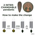 thumbnail image 3 of Sympathy Wind Chimes Memorial Gift – 36-inch WindChimes with Interchangeable Pendants (Tree of Life/Leaf) - Outdoor Bereavement, Condolence, Remembrance Gifts with Deep Tones, 3 of 8
