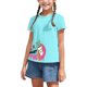 thumbnail image 3 of Gibobby Blusas Elegantes Mamá, la camisa para niños pequeños, niñas, último nervio, regalo del día de las madres, camisa de moda sólida para niños, camiseta para niños（Aqua， 3-4 Años), 3 of 5