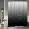 thumbnail image 3 of Gradient Black Star Sky Shower Curtains Sets Abstract Astrology Galaxy Astronomical Constellations Outer Space Shower Curtains Set with Hooks for Bathroom Bath 72x84 Inches Waterproof Fabric, 3 of 6