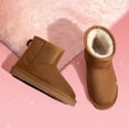 thumbnail image 2 of Dream Pairs Girls & Boys Winter Boots Ankle Faux Fur Lined Fuzzy Classic Snow Shoes (Toddler/Little/Big Kid), 2 of 6