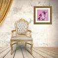 thumbnail image 3 of Phillip, Jamie 26x26 Gold Ornate Wood Framed with Double Matting Museum Art Print Titled - Pink Flowers, 3 of 4