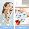 thumbnail image 5 of Coolnut 6 PCS Dragonfly Washcloths, 12 X 12 Inches Cotton Wash Cloths, Highly Absorbent and Soft Face Towels for Bathroom,Gym,Hotel and Spa, 5 of 6