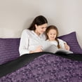 thumbnail image 5 of Feelyou Purple Hipple Damask Twin Comforter Sets, Western Life Tree Bedding Set, 2 Pieces, 5 of 8