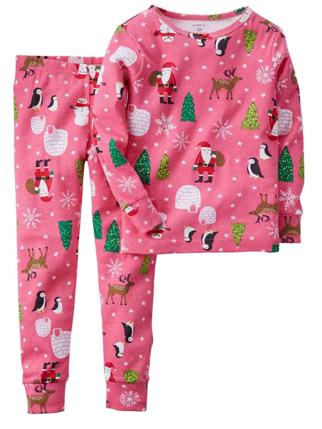 carters baby girl christmas pajamas