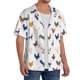 thumbnail image 2 of Balery Various Rooster Camisa Casual de Manga Corta con Botones para Hombre, Texturizada, Estilo Cubano, para Playa, Verano-3X-Large, 2 of 5