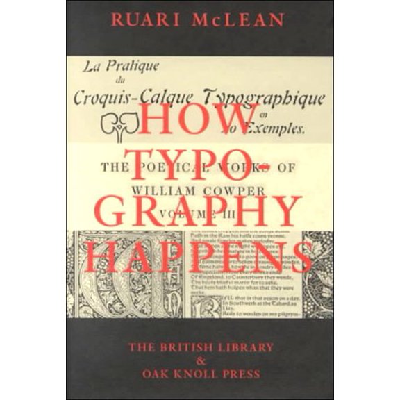 Pre-Owned How Typography Happens, 9781884718908, 1884718906, Hardcover, First Edition edition