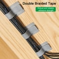 thumbnail image 3 of Cable Organizer Tie Adhesive Adjustable Fastener Tape Cord Wrap Reusable Office Desk Power Wire Management Nylon Bundling Strap, 3 of 8
