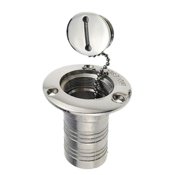 Colaxi Ø 38mm Stainless Steel Filler Neck Deck Filler With Tank Lid For Boat, Yacht, , Tractor, Trailer Tank