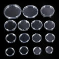 thumbnail image 4 of Soumake 10Pcs Clear Transparent Plastic Round Coin Capsule Collecting Storage Box Case Holder Fashion, 4 of 7