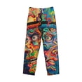 thumbnail image 5 of Balery Psychedelic Faces Colorful print Men's Pajama Pants,Ultra Lightweight Pjs,Lounge Pant-Large, 5 of 9
