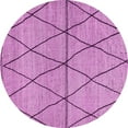 thumbnail image 1 of Ahgly Company Indoor Round Abstract Pink Modern Area Rugs, 8' Round, 1 of 4