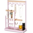 thumbnail image 1 of Soporte para collares ProCase de 4 niveles, color rosa, 20 x 10 x 32 cm, 1 of 9