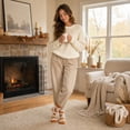 thumbnail image 4 of Lumtrix Fuzzy Socks For Women Men Cozy Winter Fluffy Slipper Socks Fall Soft Plush Warm Thick Socks For Sleeping, Lounge & Home Wear, Cute Thanksgiving Holiday Gifts B One Size, 4 of 5