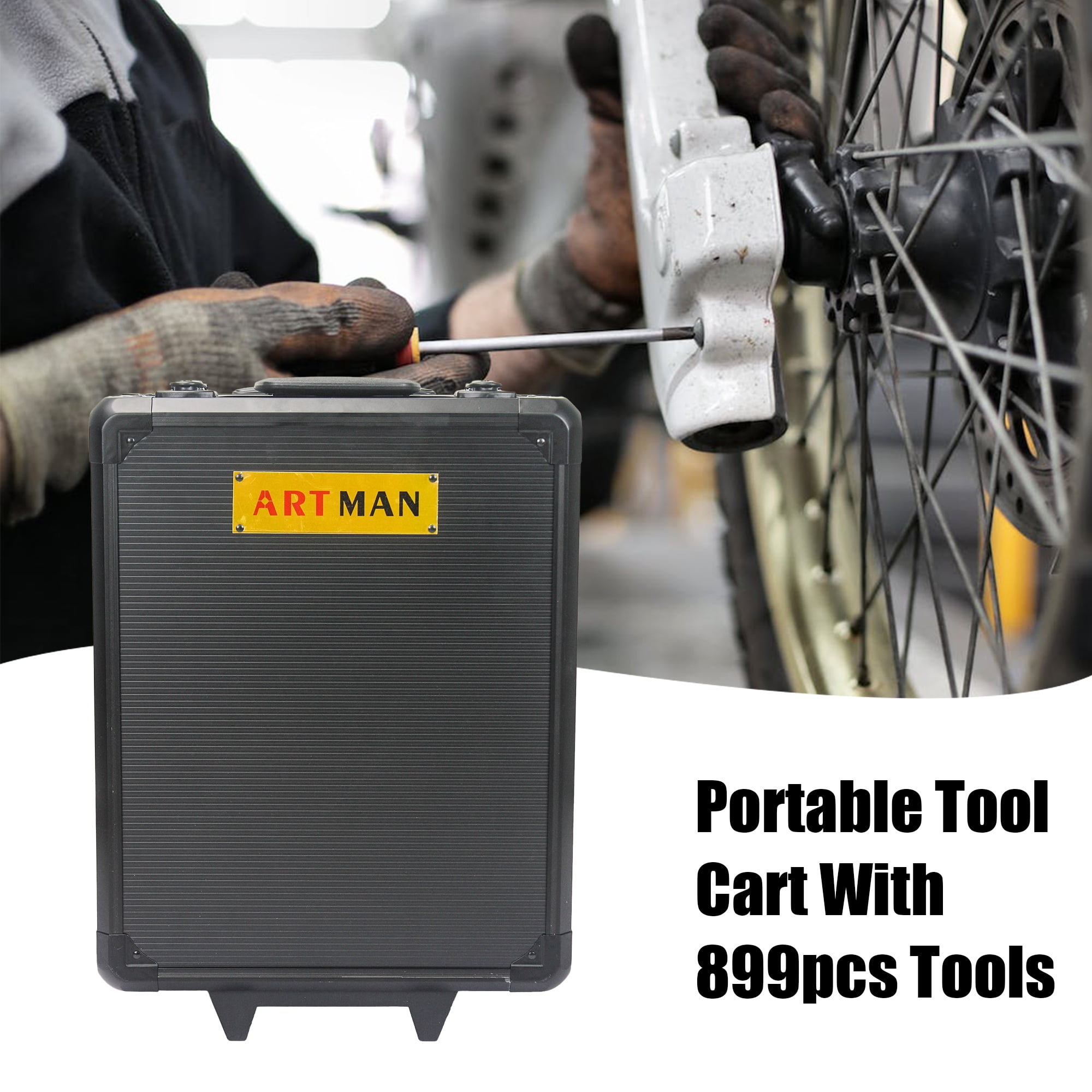 Tool Set - Seizeen 899 Pieces Professional Mechanics Hand Tool Set, Mobile Tool box on Wheels W/Ratchets&Socket, Screwdriver, Tongs, Black 4-layer Tool Set - Seizeen 899 Pieces Professional Mechanics Hand Tool Set, Mobile Tool box on Wheels W/Ratchets&Socket, Screwdriver, Tongs, Black 4-layer